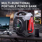 YULU 64000mAh Jump Starter 12V 3000A/24V 1500A Automotic Switch Portable Battery Booster Pack and Commercial Jumper Cables